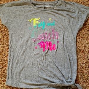 Girls grey athletic works XL(14/16) t-shirt